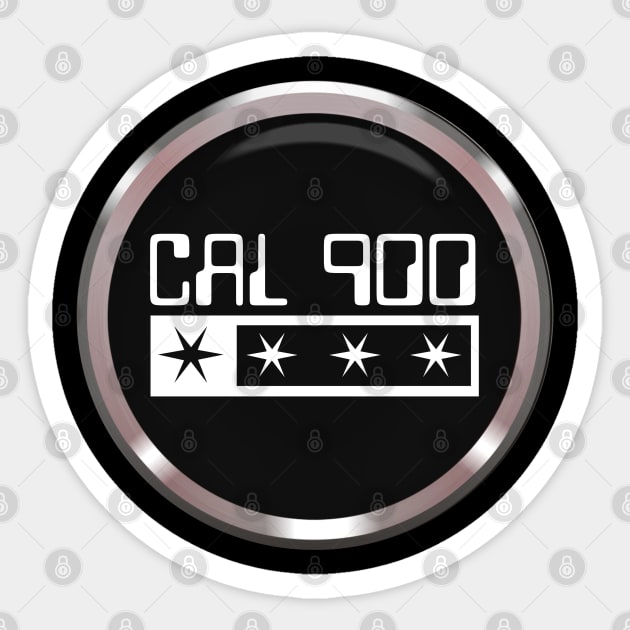 CAL-900 The Freezer is Self Aware Sticker by Meta Cortex